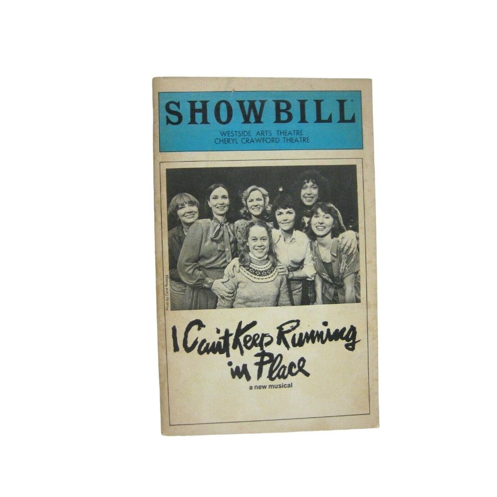 I Can't Keep Running Place Showbill 1981 Marcy Rodd Helen Gallagher TORN COVER